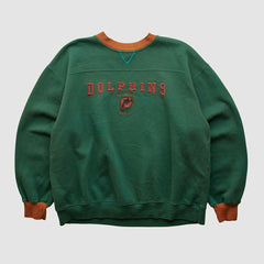 Miami Dolphins NFL 2000s Pullover Sweatshirt Teal Vintage