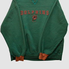 Miami Dolphins NFL 2000s Pullover Sweatshirt Teal Vintage
