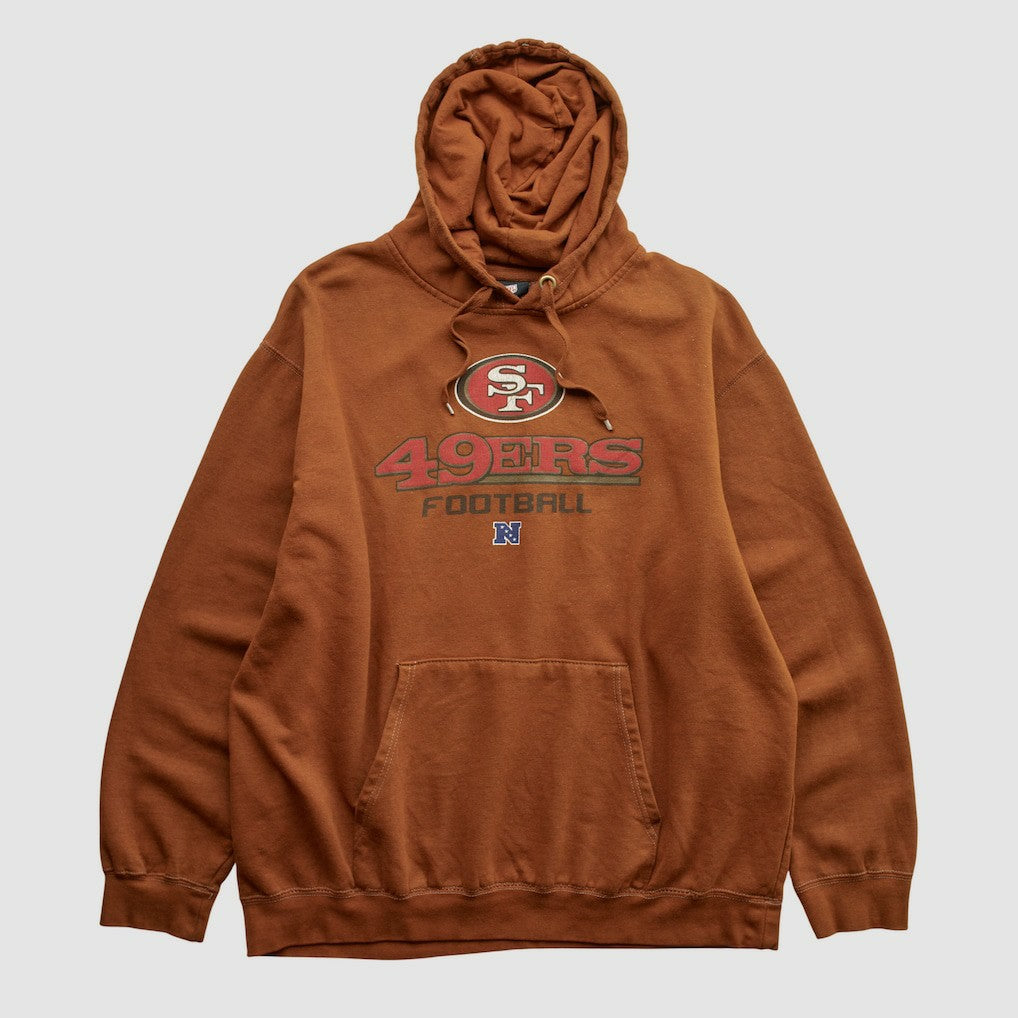 San Francisco 49ers NFL 2010s Hooded Pullover Sweatshirt Clay Vintage