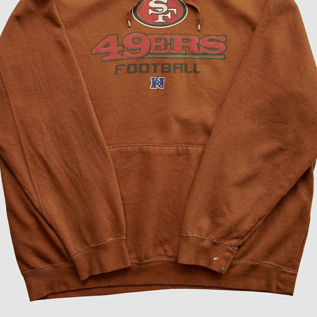 San Francisco 49ers NFL 2010s Hooded Pullover Sweatshirt Clay Vintage