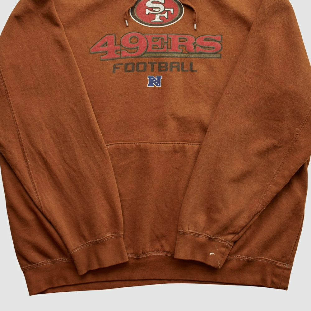 San Francisco 49ers NFL 2010s Hooded Pullover Sweatshirt Clay Vintage