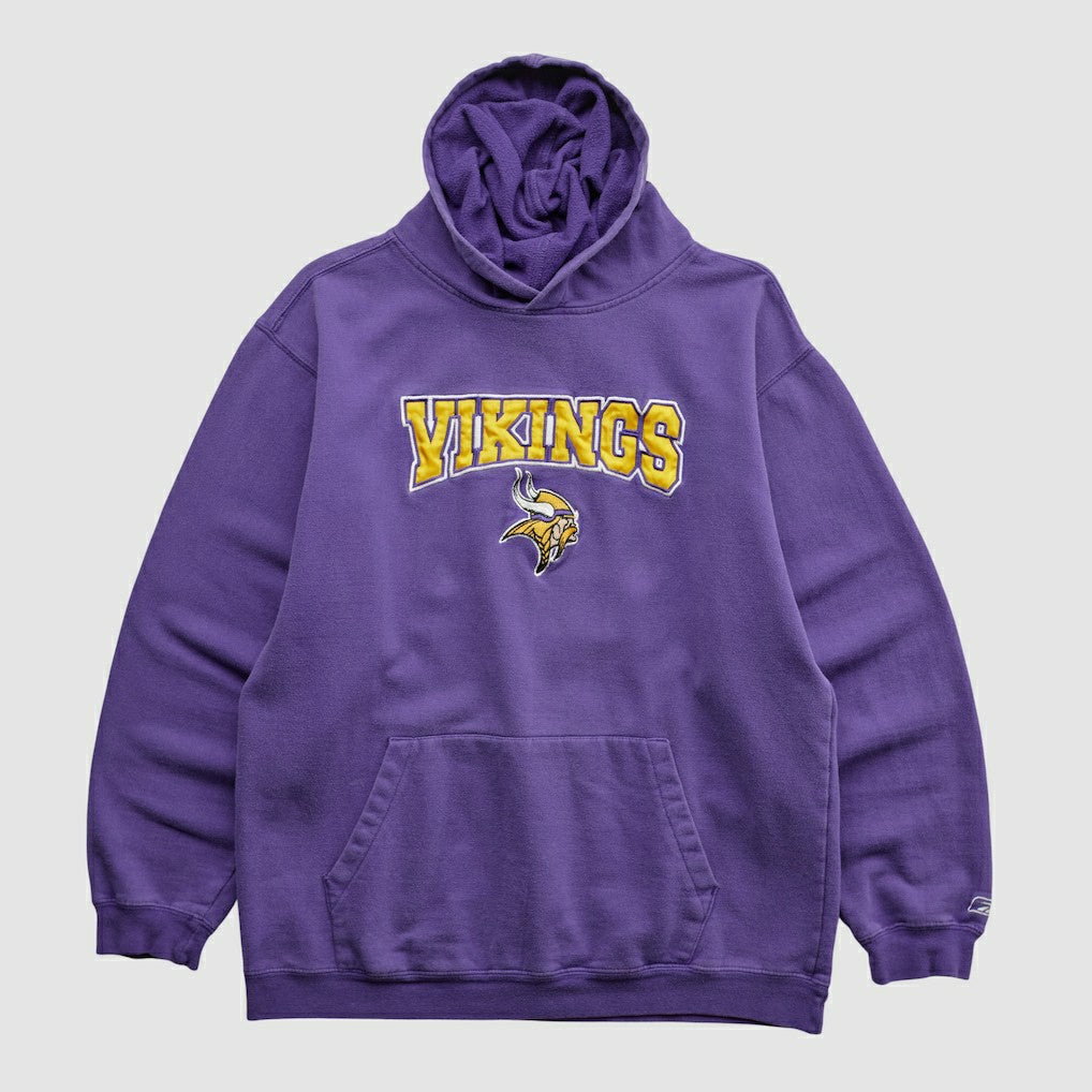 Minnesota Vikings NFL 2000s Hooded Pullover Sweatshirt Purple Vintage
