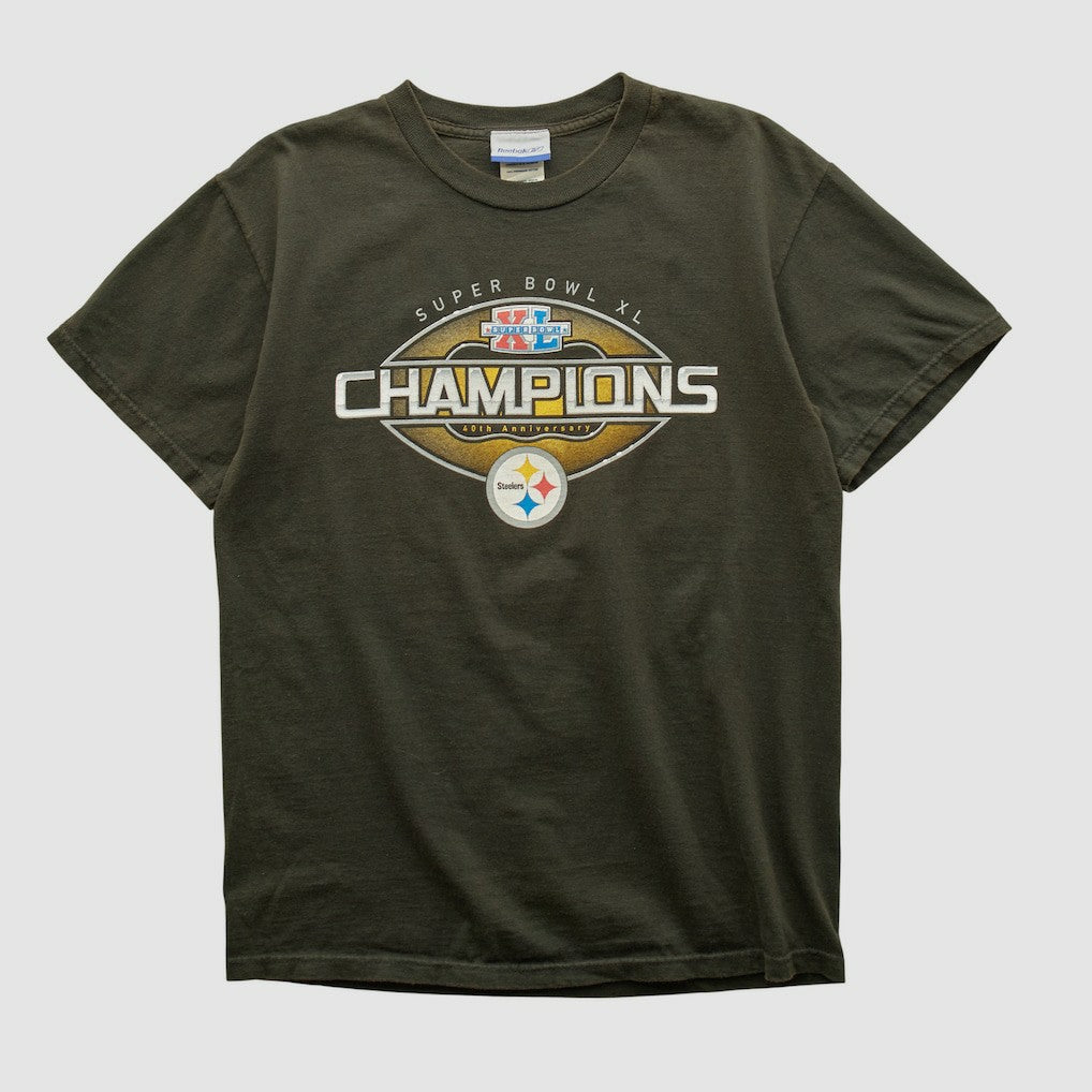Pittsburgh Steelers Reebok 2006 T-shirt Charcoal Vintage