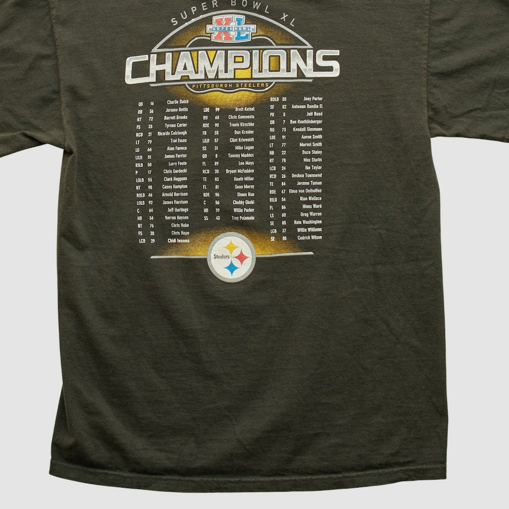 Pittsburgh Steelers Reebok 2006 T-shirt Charcoal Vintage