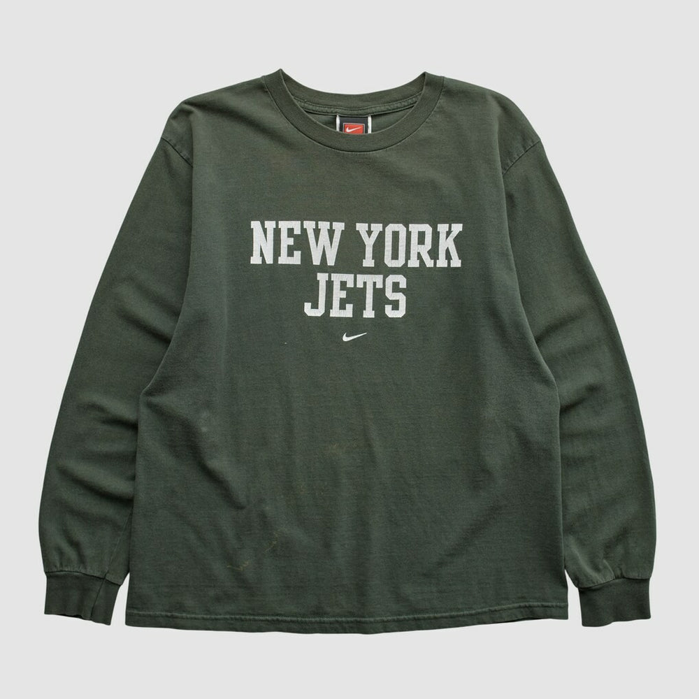 New York Jets 2000s Long Sleeve T-shirt Green Vintage