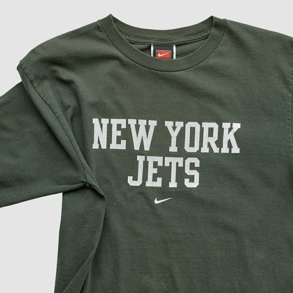 New York Jets 2000s Long Sleeve T-shirt Green Vintage