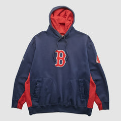 Boston Red Sox Majestic 2000s Hooded Pullover Sweatshirt - Navy - XL by Fanatics Real Vintage Pullover