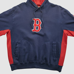 Boston Red Sox Majestic 2000s Hooded Pullover Sweatshirt - Navy - XL by Fanatics Real Vintage Pullover