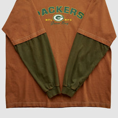 Green Bay Packers NFL 2000s Long Sleeve T-shirt Clay Vintage