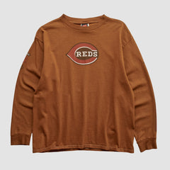 Cincinnati Reds Nike 2000s Long Sleeve T-shirt - Clay - S by Fanatics Real Vintage T-shirts