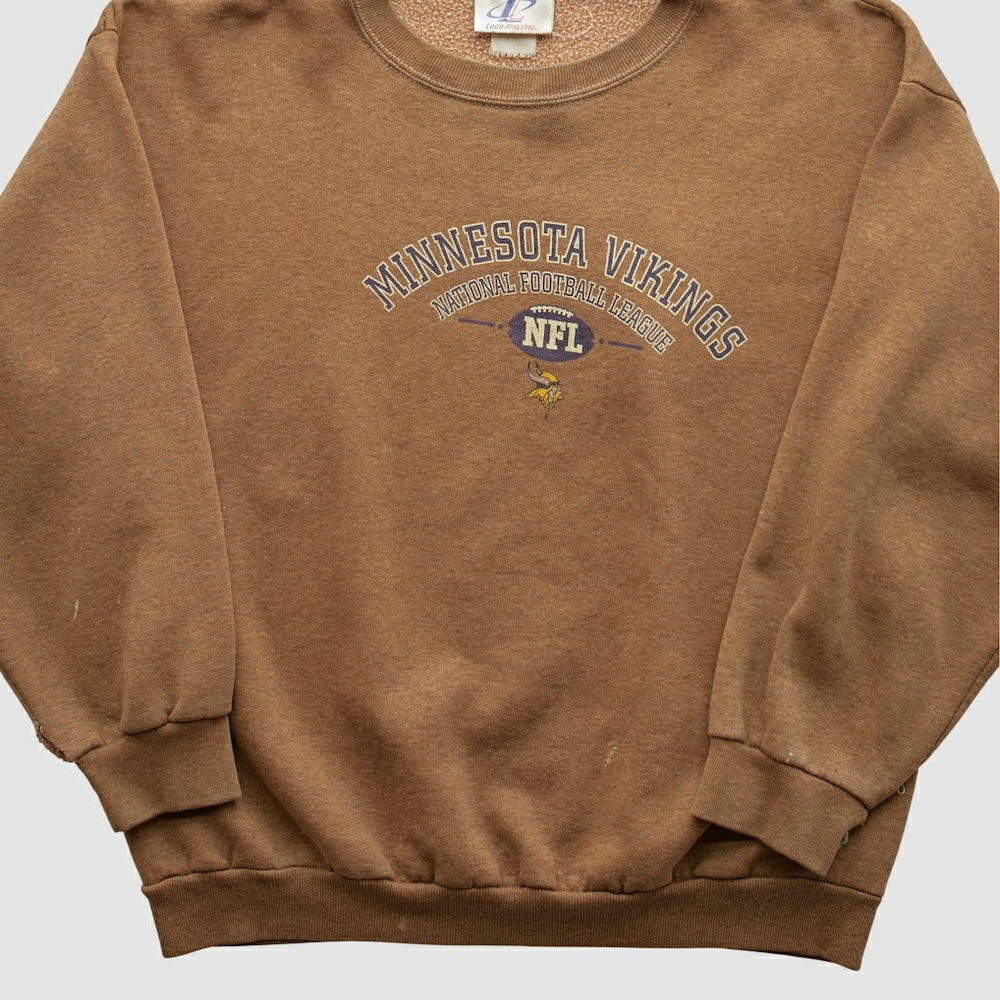 Minnesota Vikings Logo Athletic 2000s Pullover Sweatshirt Clay Vintage