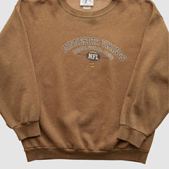 Minnesota Vikings Logo Athletic 2000s Pullover Sweatshirt Clay Vintage