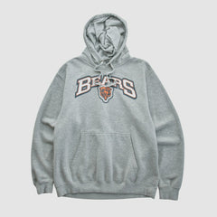 Chicago Bears 2010s Hooded Pullover Sweatshirt Heather Gray Vintage