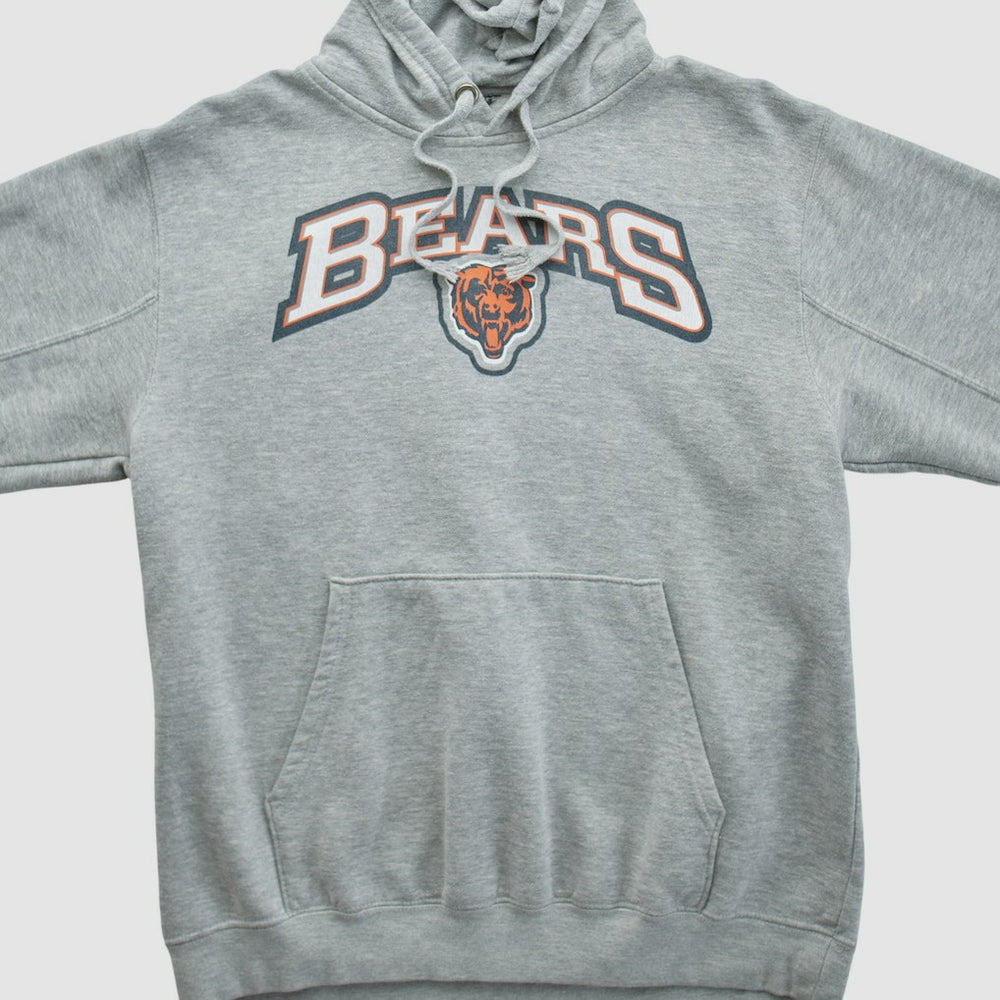 Chicago Bears 2010s Hooded Pullover Sweatshirt Heather Gray Vintage