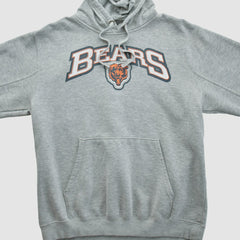 Chicago Bears 2010s Hooded Pullover Sweatshirt Heather Gray Vintage