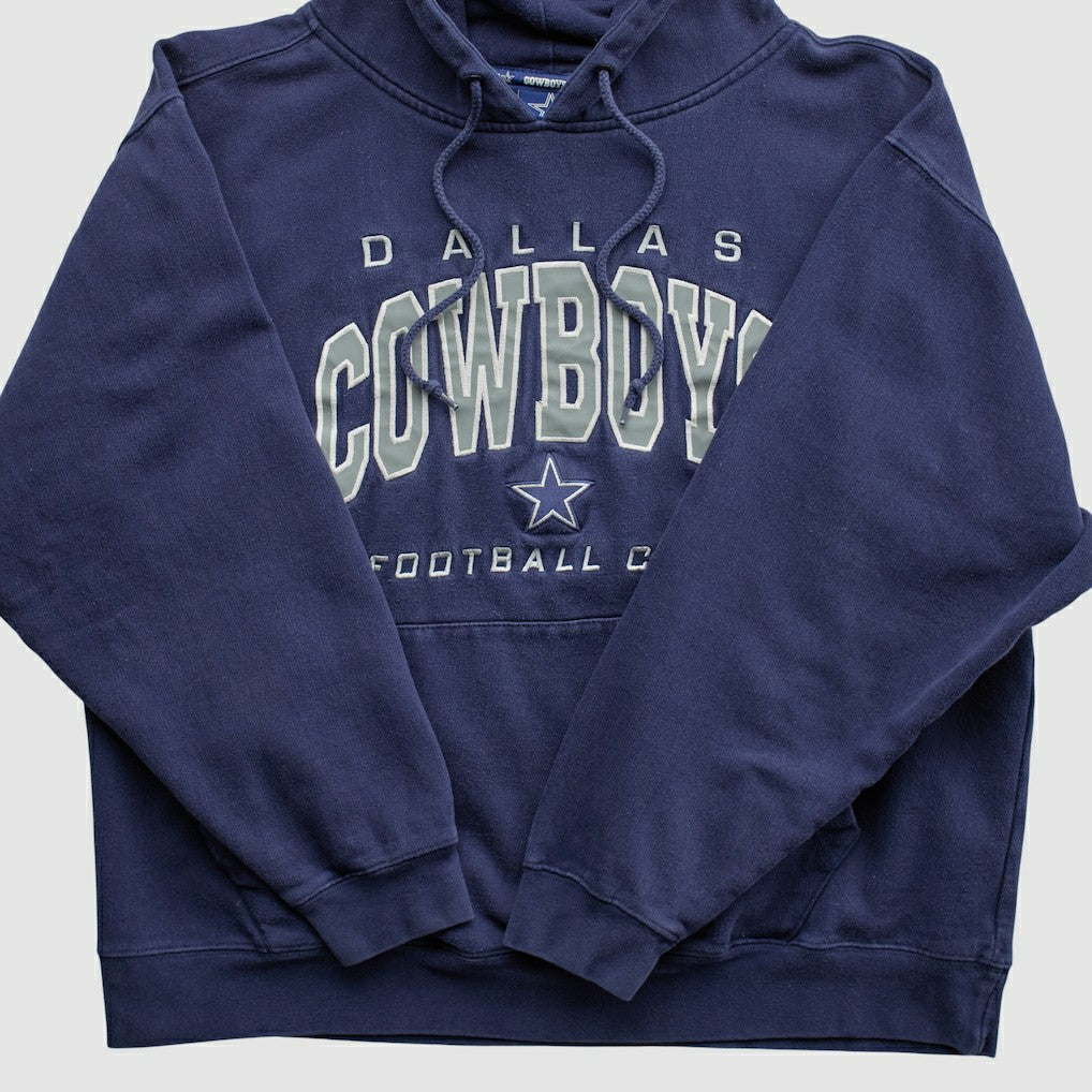 Dallas Cowboys 2010s Hooded Pullover Sweatshirt Navy Vintage