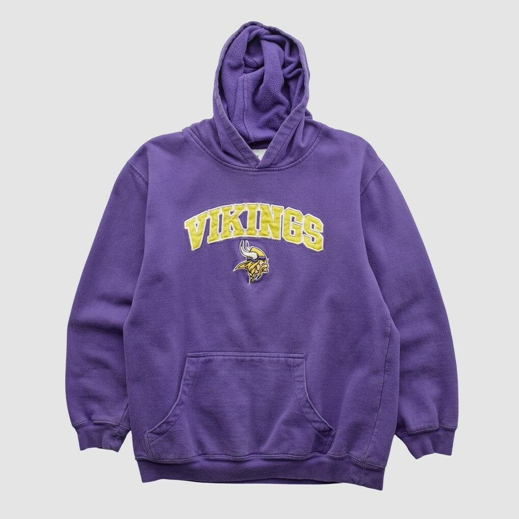 Minnesota Vikings NFL 2000s Hooded Pullover Sweatshirt Purple Vintage