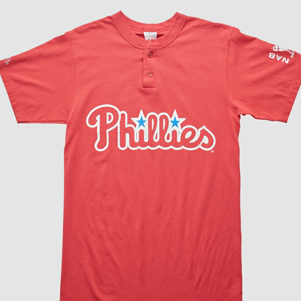 Philadelphia Phillies Majestic 2000s T-shirt - Red - S by Fanatics Real Vintage T-shirts