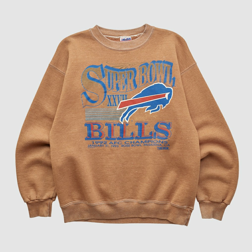 Super Bowl XXVII Trench 1992 Pullover Sweatshirt Clay Vintage