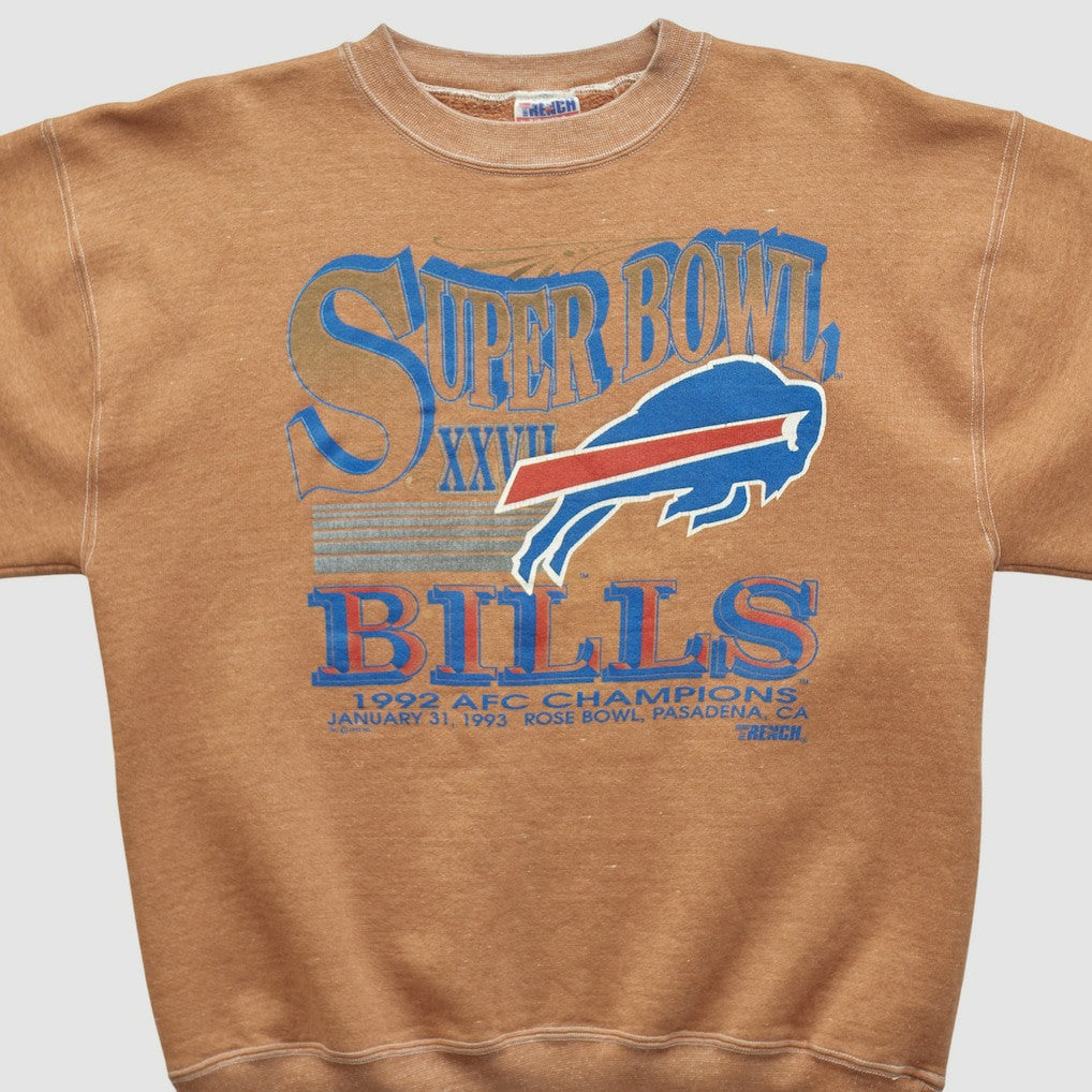 Super Bowl XXVII Trench 1992 Pullover Sweatshirt Clay Vintage