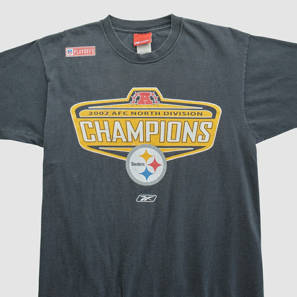 Pittsburgh Steelers Reebok 2002 T-shirt Black Vintage