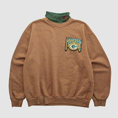 Green Bay Packers Majestic 90s Pullover Sweatshirt Clay Vintage
