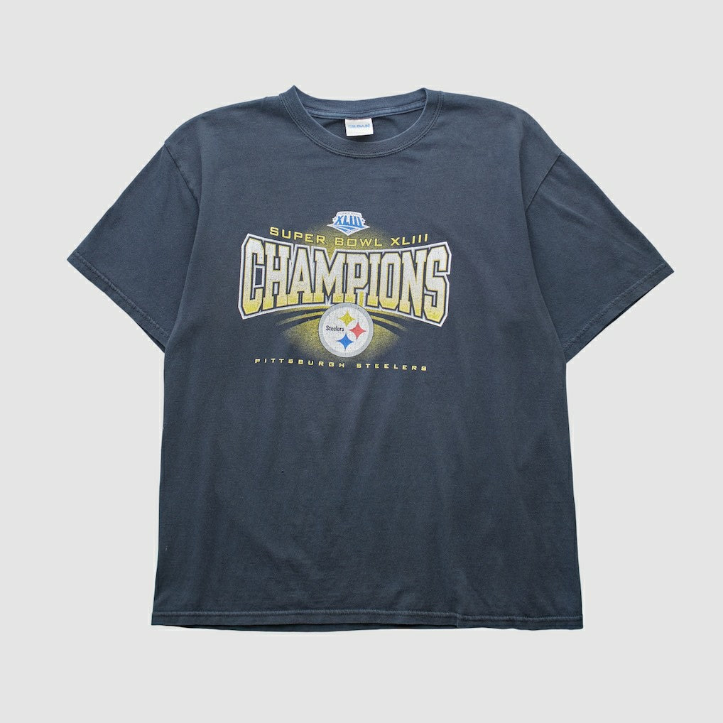 Pittsburgh Steelers Gildan 2009 T-shirt Black Vintage