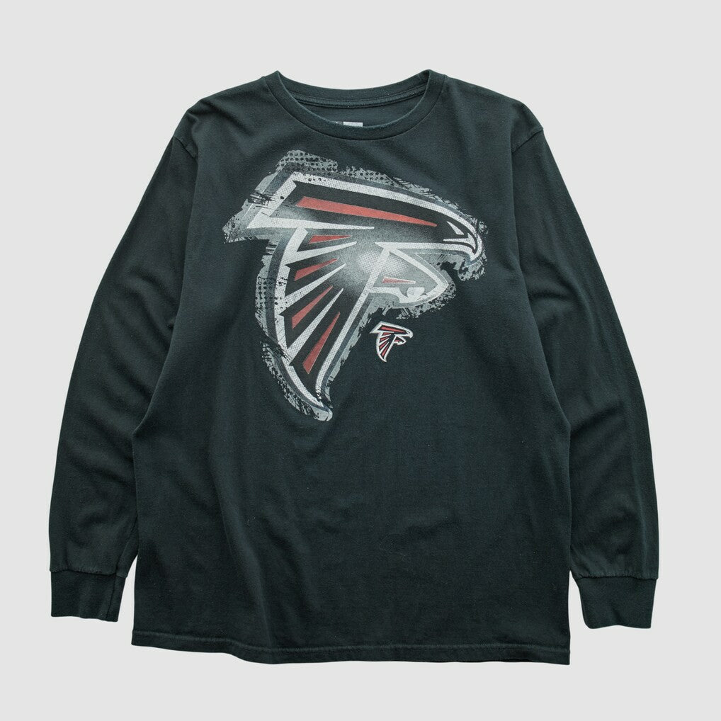 Atlanta Falcons NFL 2010s Long Sleeve T-shirt Black Vintage