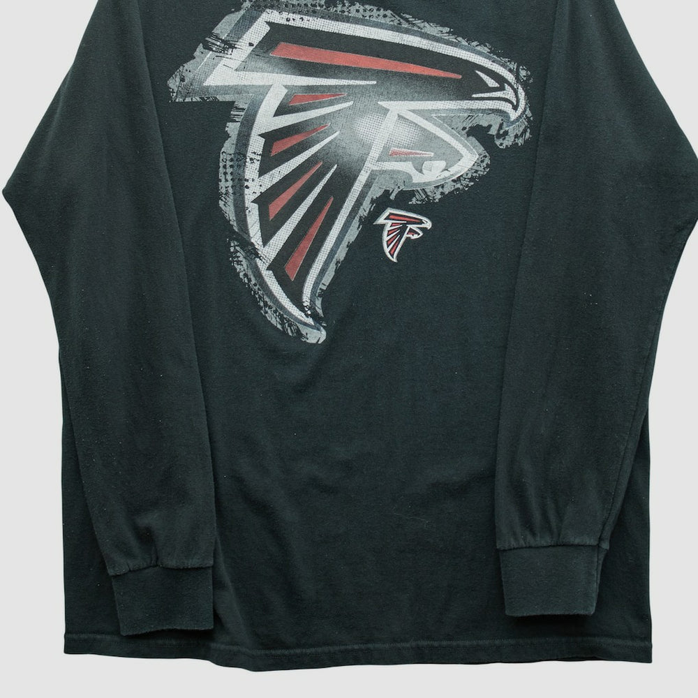 Atlanta Falcons NFL 2010s Long Sleeve T-shirt Black Vintage