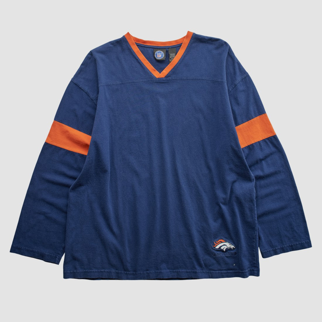 Denver Broncos NFL 2000s Long Sleeve T-shirt Navy Vintage