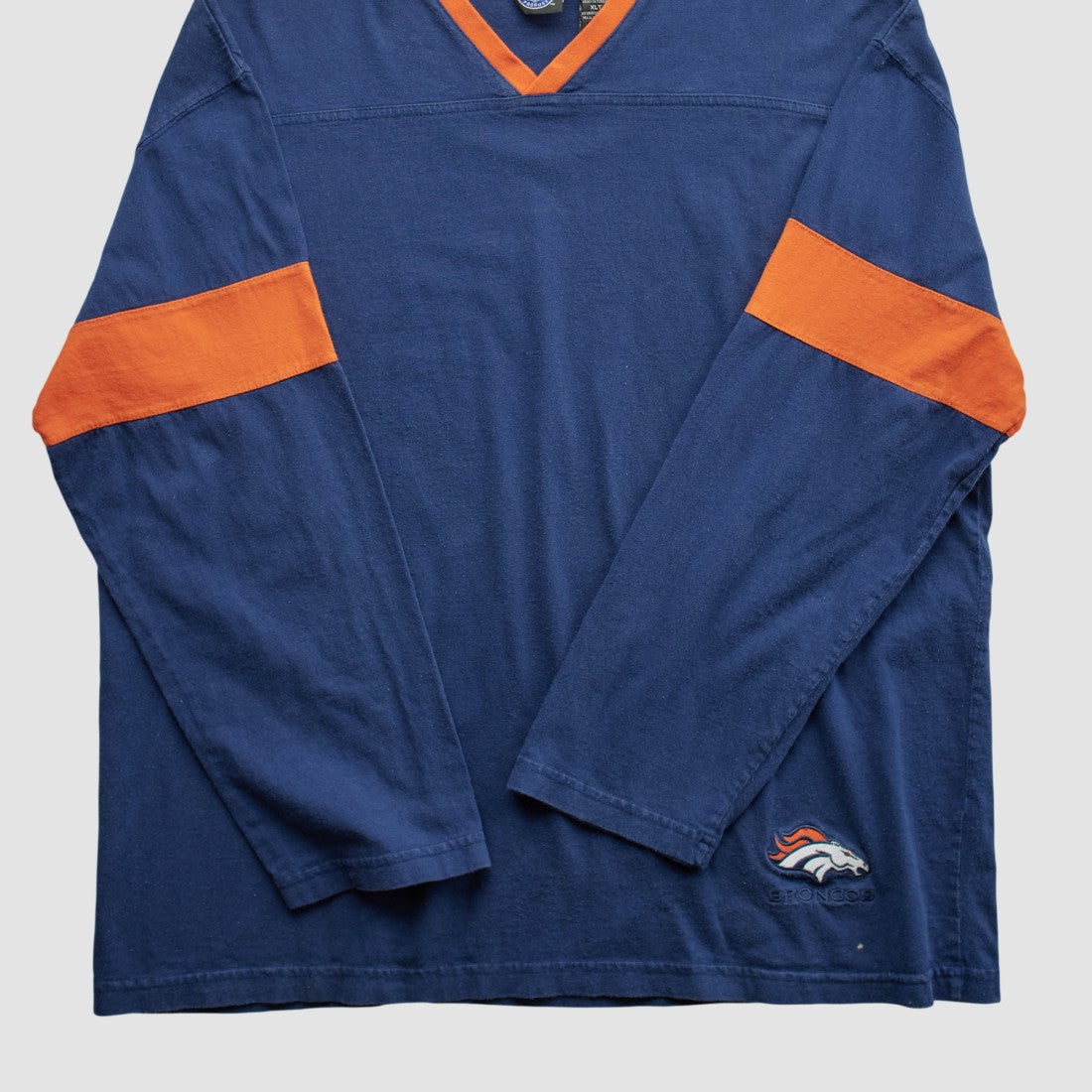 Denver Broncos NFL 2000s Long Sleeve T-shirt Navy Vintage