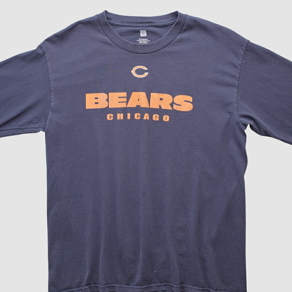 Chicago Bears NFL 2000s Long Sleeve T-shirt Navy Vintage
