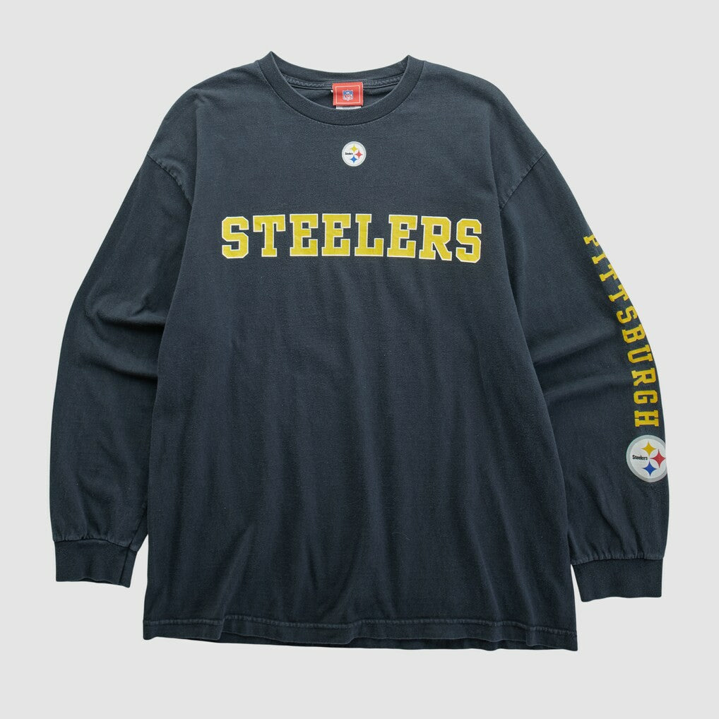 Pittsburgh Steelers NFL 2000s Long Sleeve T-shirt Black Vintage