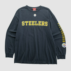 Pittsburgh Steelers NFL 2000s Long Sleeve T-shirt Black Vintage