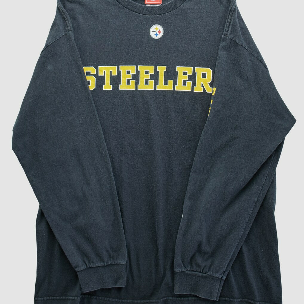 Pittsburgh Steelers NFL 2000s Long Sleeve T-shirt Black Vintage