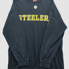 Pittsburgh Steelers NFL 2000s Long Sleeve T-shirt Black Vintage
