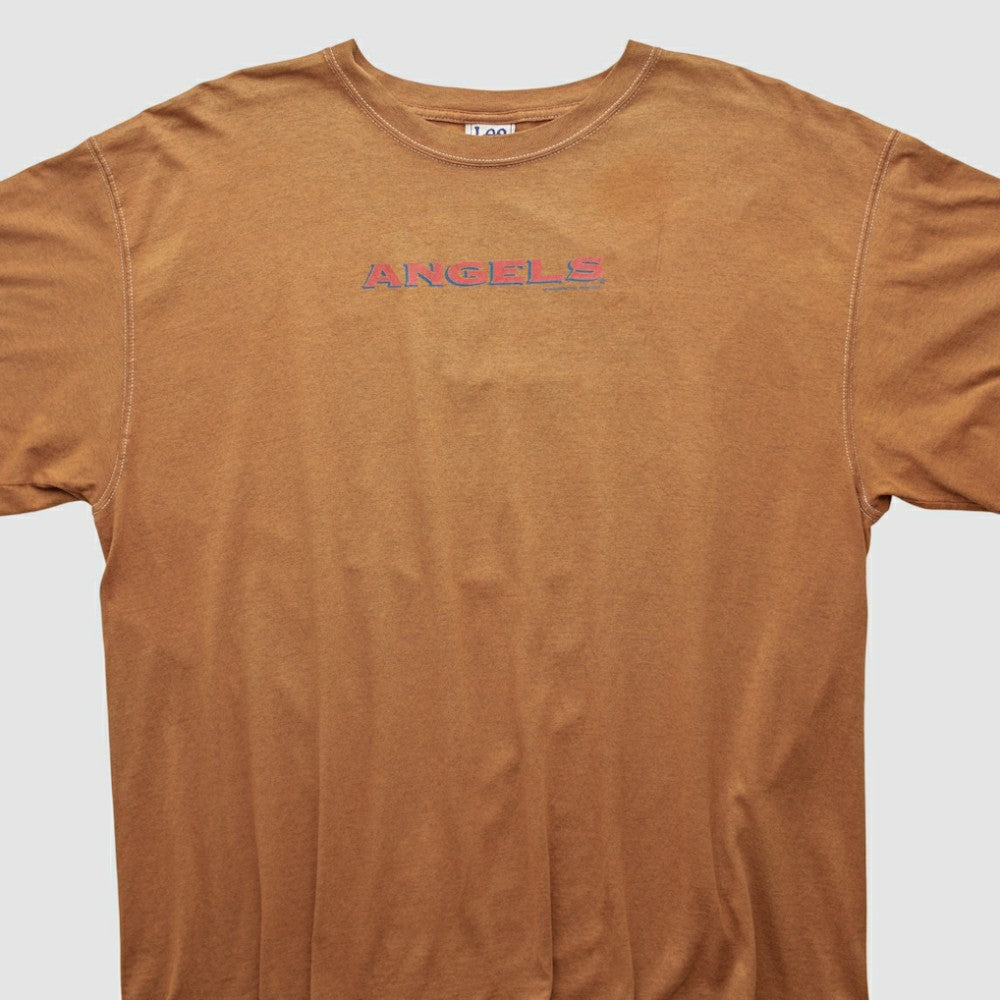 Los Angeles Angels Lee Sport 2000s T-shirt - Clay - 2XL by Fanatics Real Vintage T-shirts
