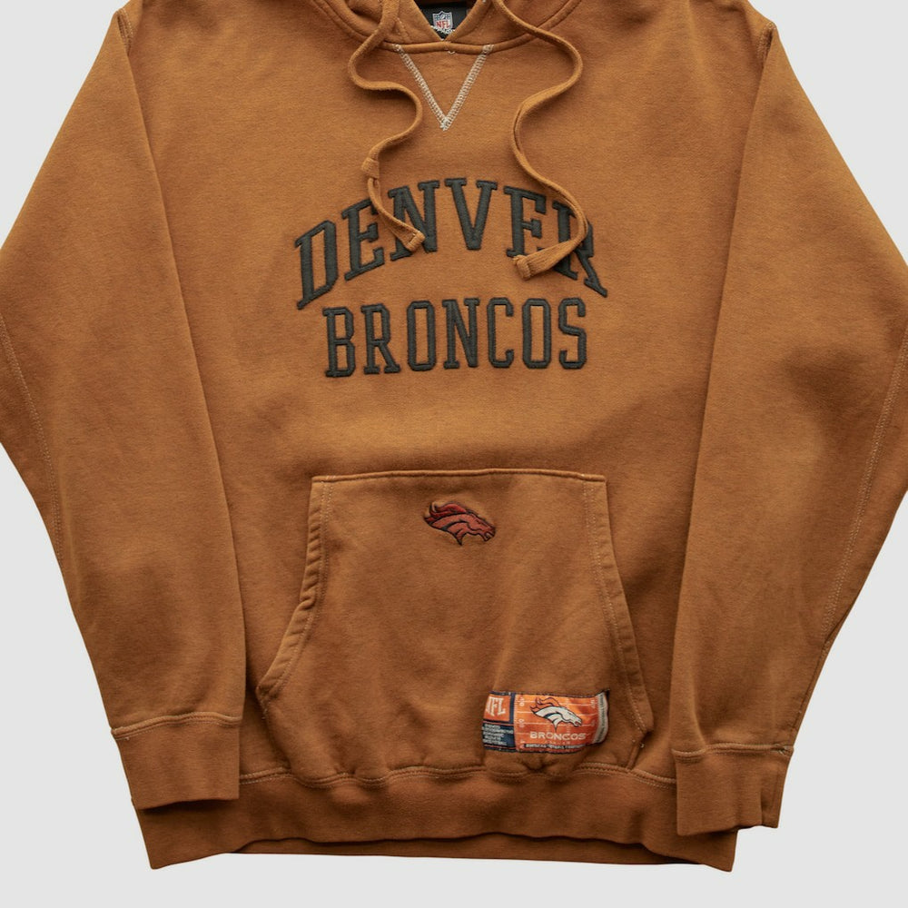 Denver Broncos NFL 2010s Hooded Pullover Sweatshirt Clay Vintage
