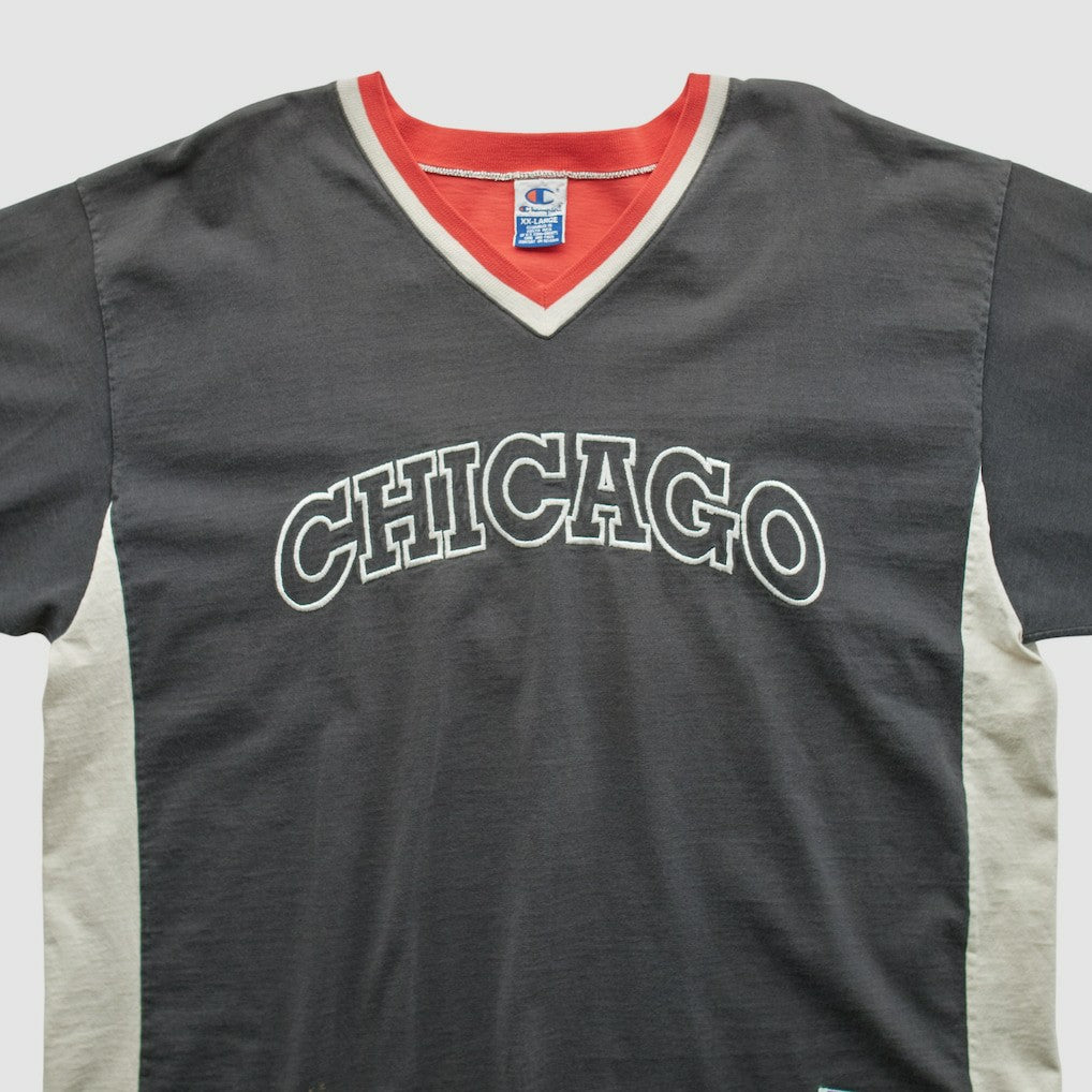 Chicago Bulls Champion 90s T-shirt Black Vintage