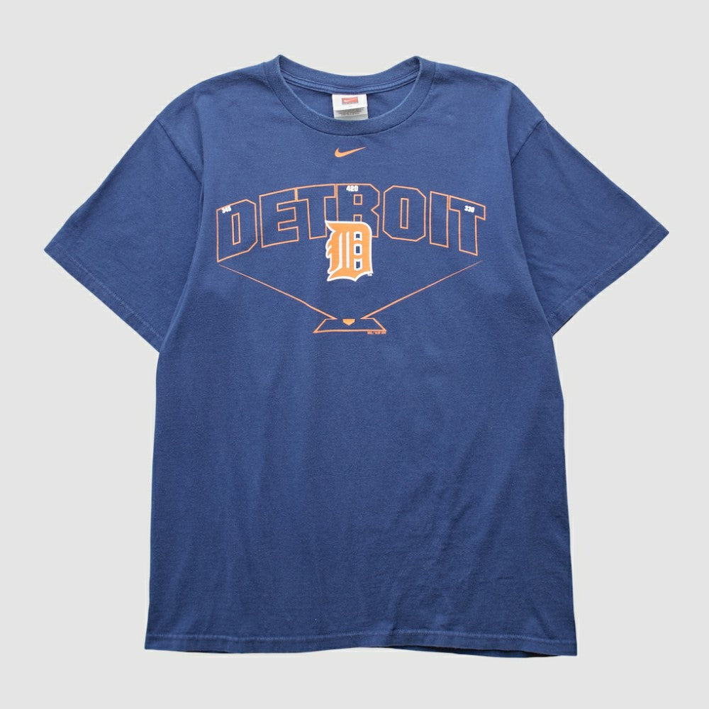 Detroit Tigers Nike 2000s T-shirt - Navy - M by Fanatics Real Vintage T-shirts