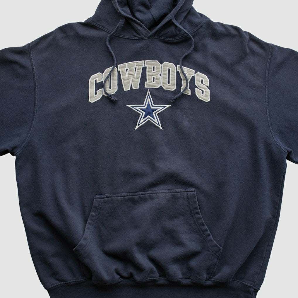 Dallas Cowboys Cowboys Authentic Apparel 2010s Hooded Pullover Sweatshirt Navy Vintage
