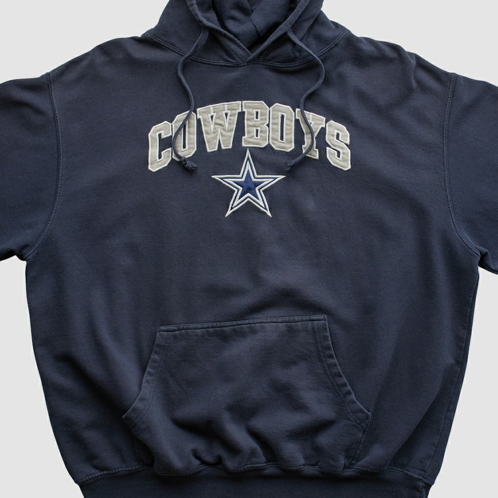 Dallas Cowboys Cowboys Authentic Apparel 2010s Hooded Pullover Sweatshirt Navy Vintage