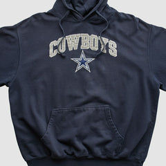 Dallas Cowboys Cowboys Authentic Apparel 2010s Hooded Pullover Sweatshirt Navy Vintage