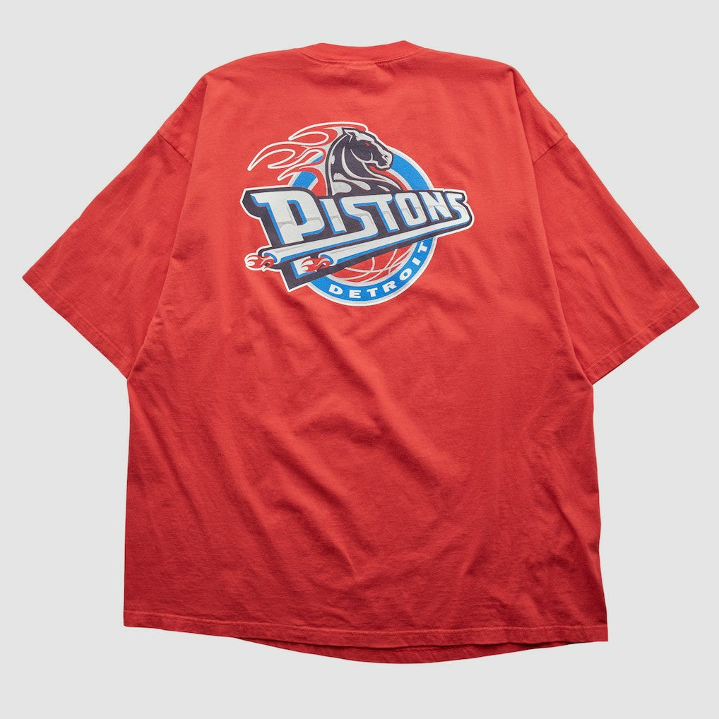Detroit Pistons Reebok 2000s T-shirt Red Vintage