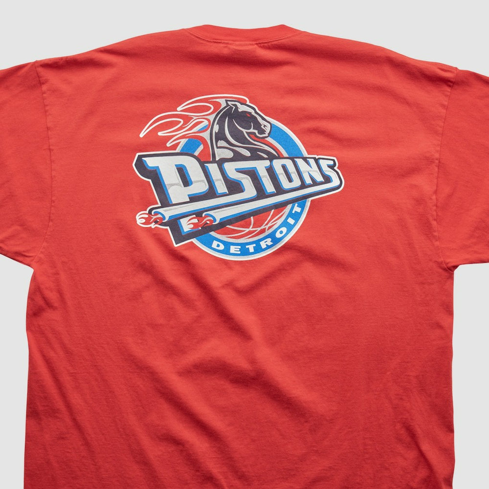 Detroit Pistons Reebok 2000s T-shirt Red Vintage
