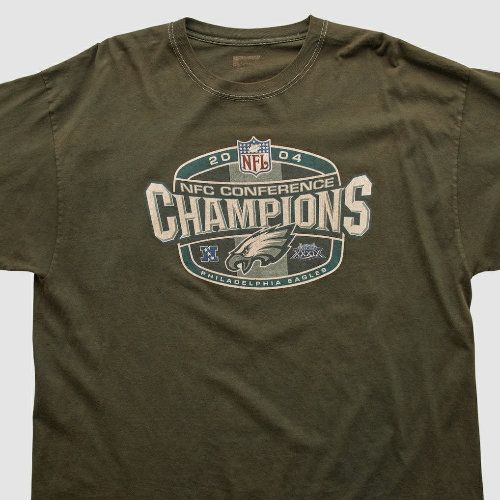 NFC Conference Champs 2004 T-shirt Brown Vintage