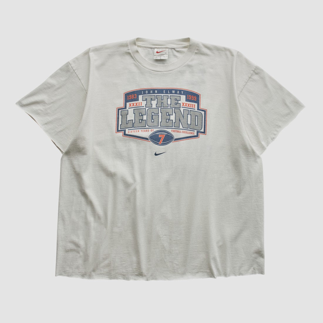 Super Bowl XXXIII MVP 1999 T-shirt White Vintage