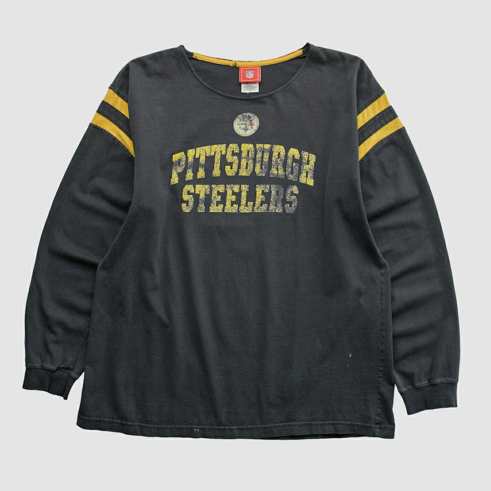 Pittsburgh Steelers NFL 2000s Long Sleeve T-shirt Black Vintage