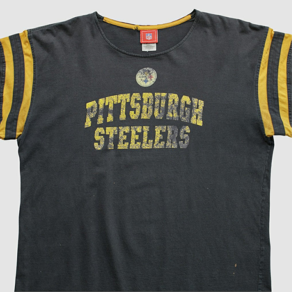 Pittsburgh Steelers NFL 2000s Long Sleeve T-shirt Black Vintage