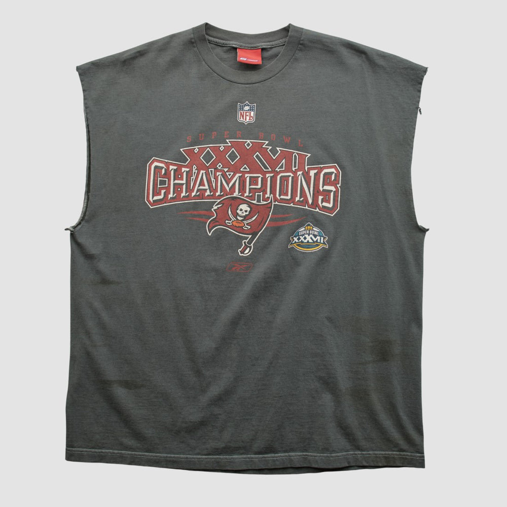 Super Bowl XXXVII Reebok 2003 T-shirt Charcoal Vintage